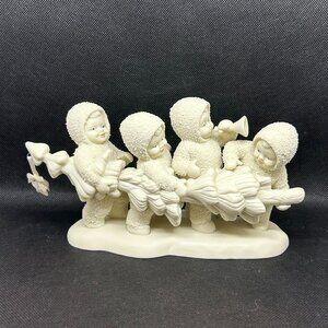 Department 56 Snowbabies "Hi Ho Hi Ho To Frolic Land We Go" figurine